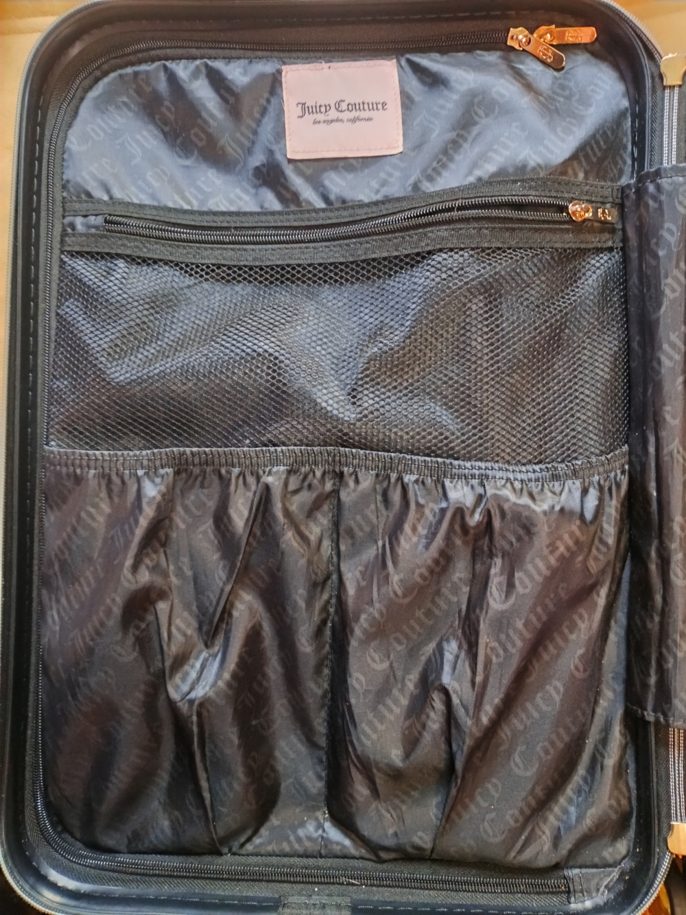 Juicy Couture Iridescent Pastel Carry-On Luggage - Pink/Blue - Picture 9 of 11